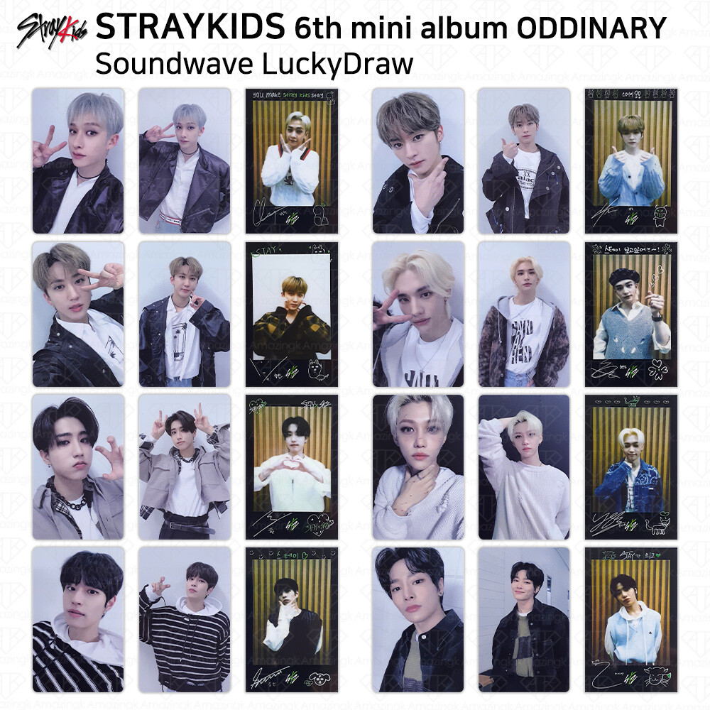 Stray Kids 6th Mini Album Oddinary SoundWave Lucky Draw Photocard