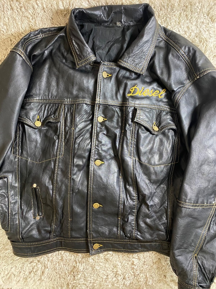 Diesel Vintage Leather Jacket - Rare 90s Collection | eBay