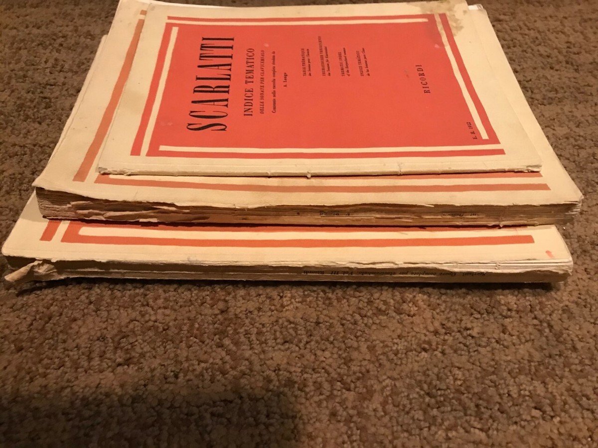 Lot of 3 Scarlatti Opere Complete, Ricordi, Vol III, V +Contenute