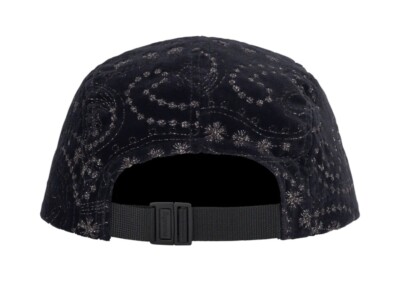 Supreme Velvet Paisley Camp Cap Black FW23 BRAND NEW In Hand | eBay