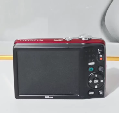 Nikon COOLPIX L26 16.1MP 5x Optical Zoom Digital Camera -Red
