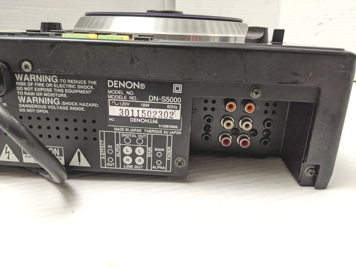 DENON DN-S5000 Digital Turntable CDJ Table Top DJ CD MP3 Active