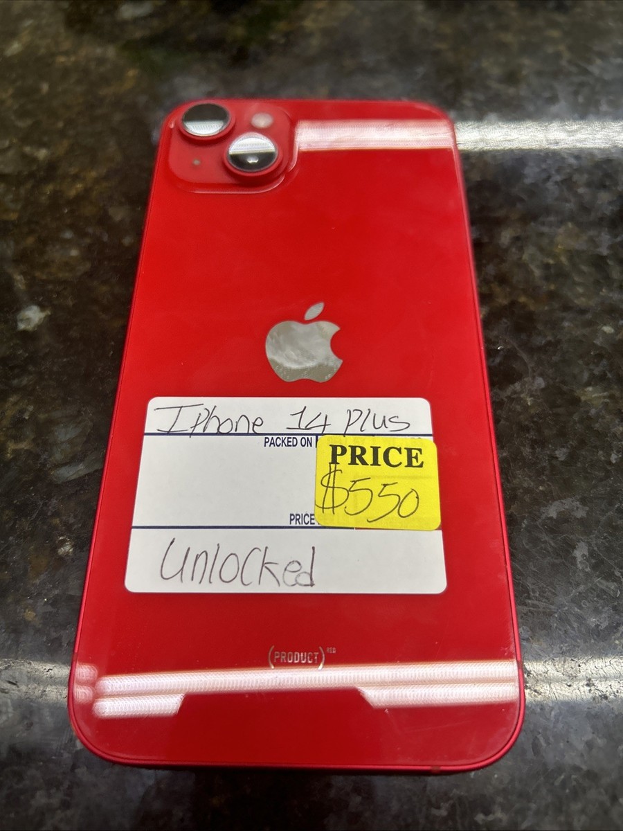 Apple iPhone 14 Plus - 128 GB - (PRODUCT)RED (Unlocked) for sale