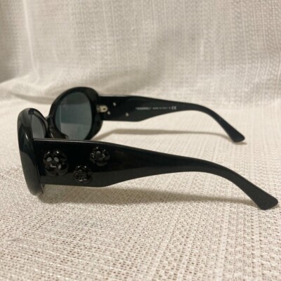 CHANEL 5113 Black Sunglasses Camellia Flower Design with Coco Mark