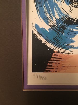 MINT 1996 Kozik Smashing Pumpkins Matted Poster Signed+Numbered