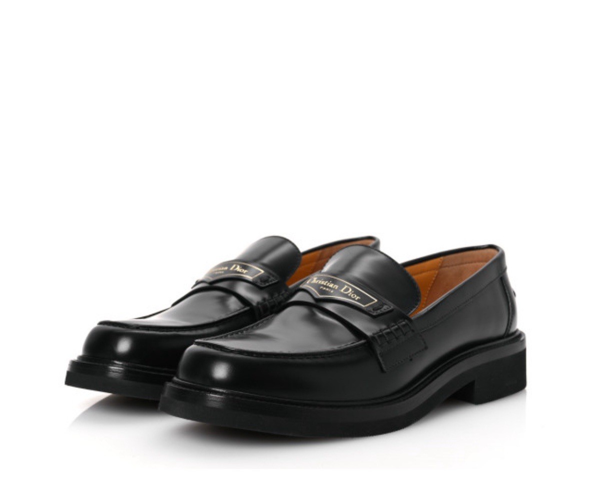 NEW Christian Dior Boy Black Loafers in Brush Calfskin 39 9 | eBay