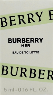 BURBERRY HER EAU DE TOILETTE MINI SPLASH FOR WOMEN 0.16 Oz / 5 ml