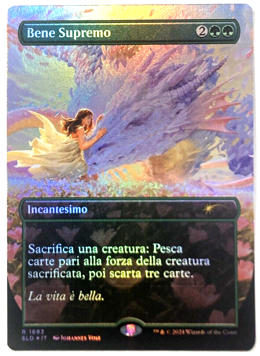 MTG Greater Good Bene Supremo ITALIAN RAINBOW FOIL Secret Lair
