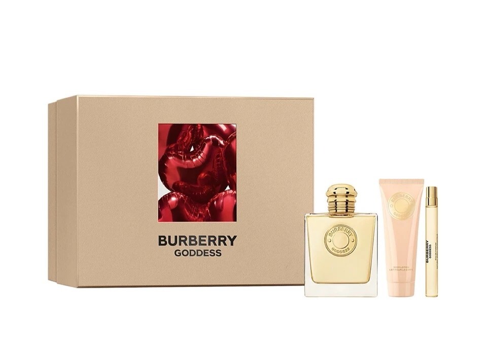 Burberry Goddess 3 PC GIFT SET FOR WOMEN- 3.4 OZ EDP + 0.33 OZ EDP