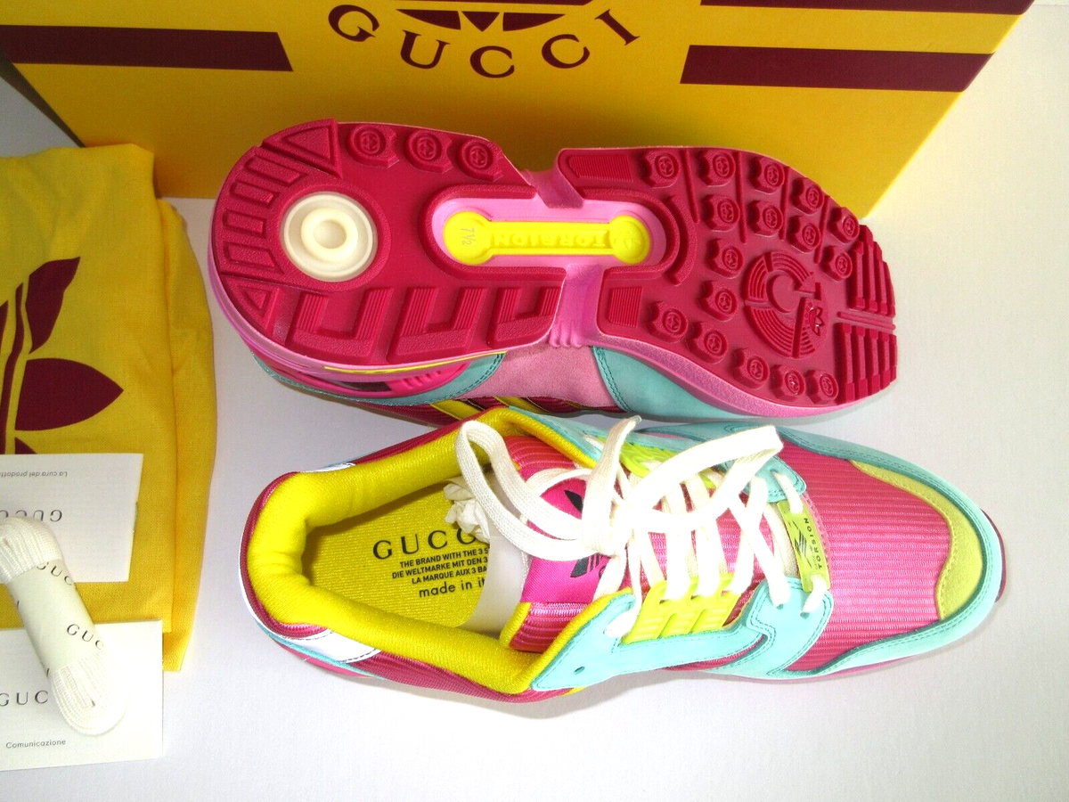 NEW GUCCI x ADIDAS ZX 8000 PINK GG MONOGRAM