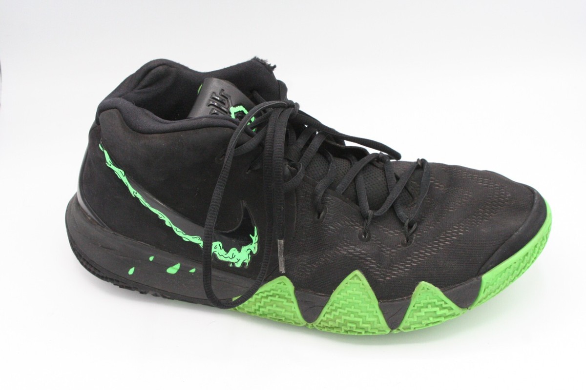 Nike Kyrie Irving 4 Halloween Men 13 Basketball Black Rage Green