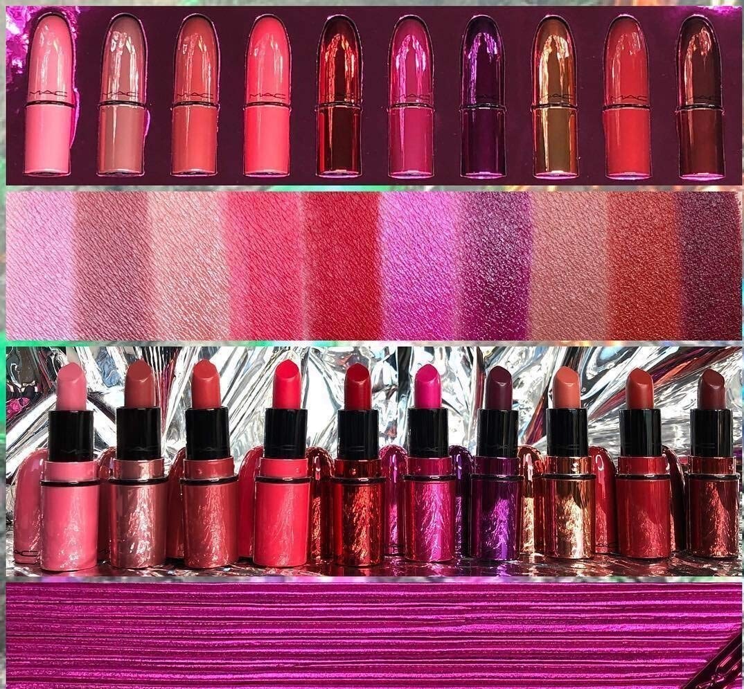 MAC Shiny Pretty Things 10 Pieces Lipstick Gift Set Limited