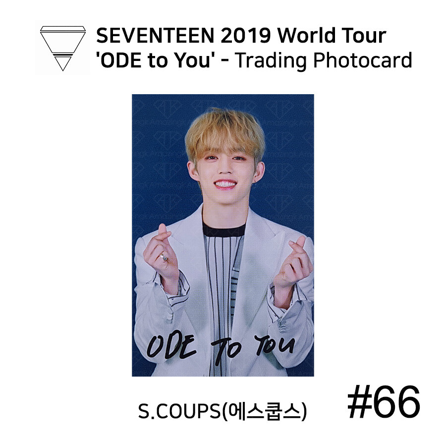SEVENTEEN 2019 World Tour Ode to you Trading Photocard | eBay