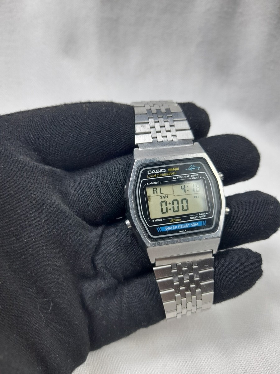 Casio (248) W-35 Marlin Alarm Chronograph Retro Quartz Watch 80s
