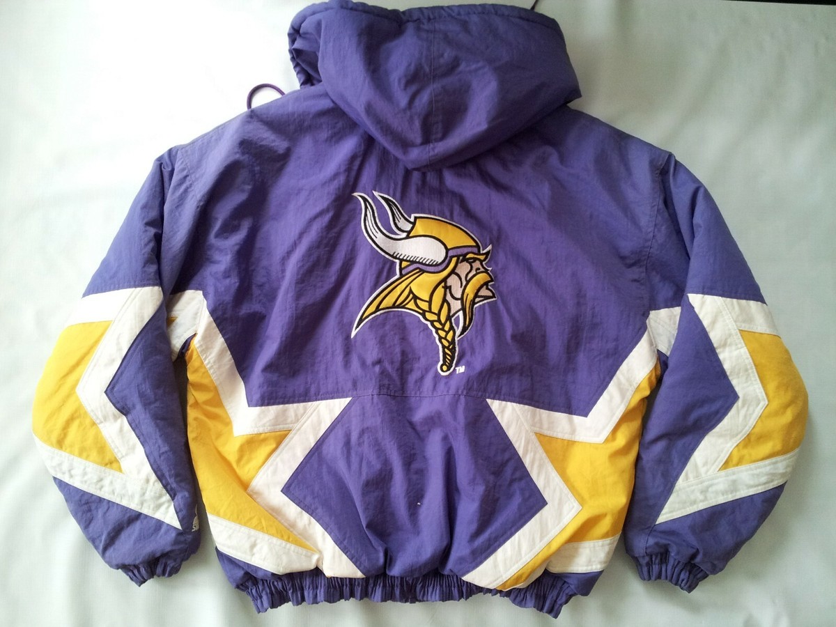 VINTAGE RARE STARTER MINNESOTA VIKINGS FULL ZIPP WITH HOOD WINTER