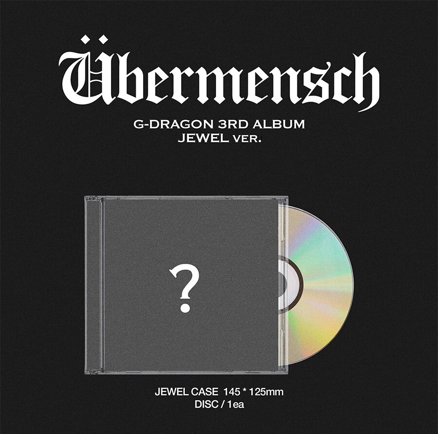 BIGBANG G-DRAGON UBERMENSCH 3rd Album JEWEL Ver/CD+Photo Book+2