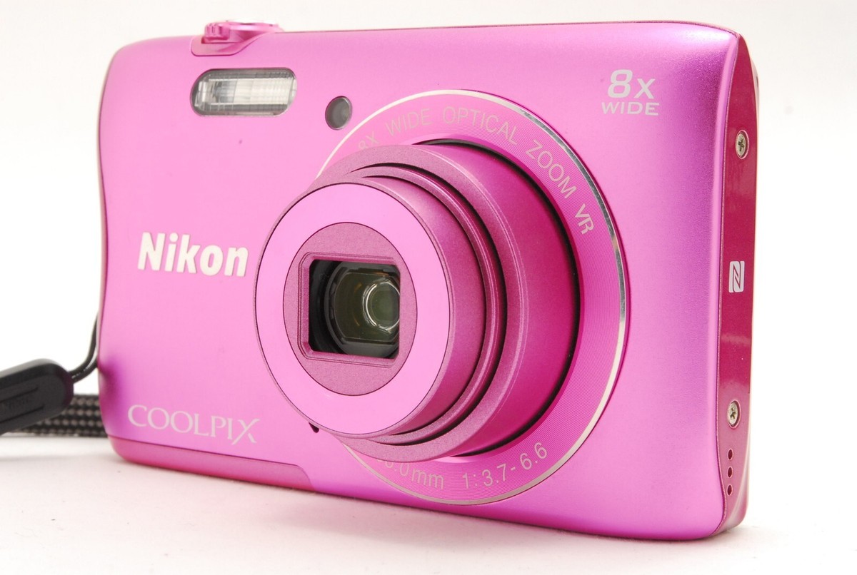 Nikon COOLPIX S3700 20.1MP 8x Wi-Fi Digital Compact Camera Mult