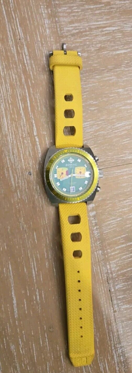 Zodiac Mens' ZO3009 Limited Edition Swiss Made Yellow Sea Dragon