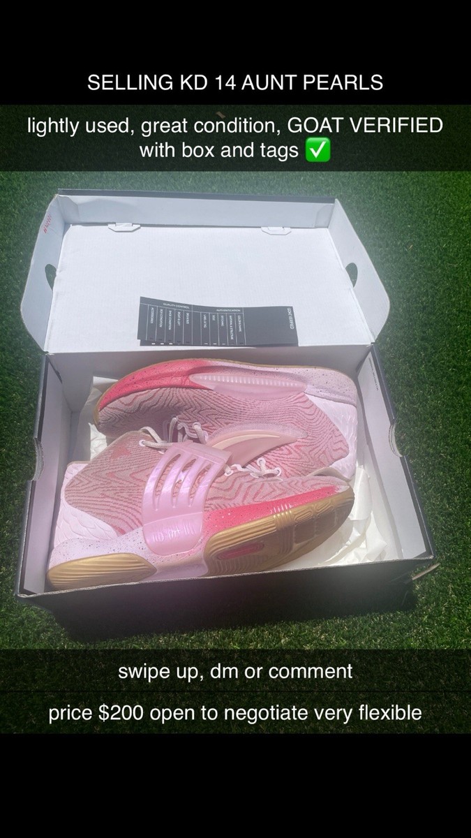 KD 14 Aunt Pearls Limited Edition Basketball Shoes | eBay