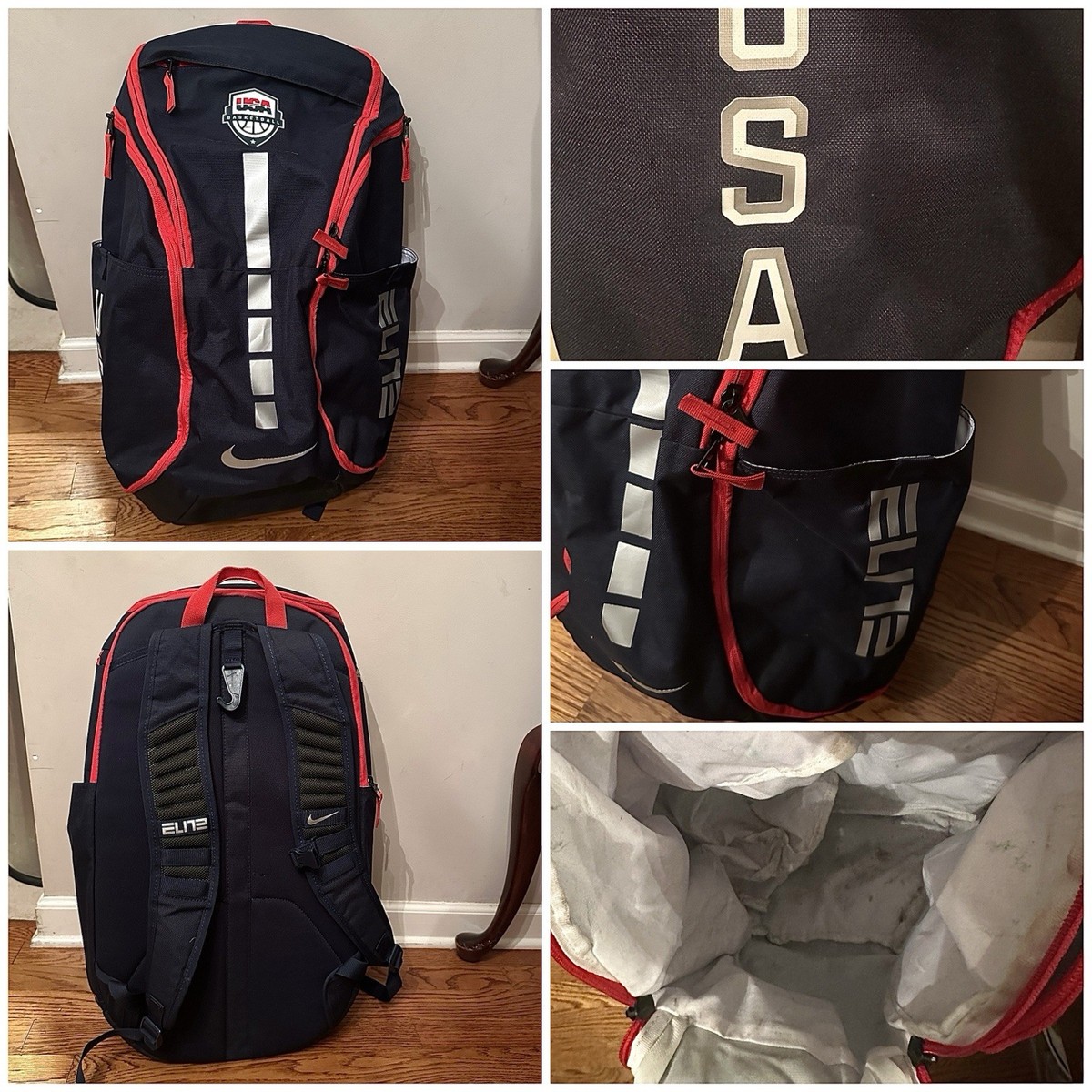 usa basketball nike team issued Travel Backpack Elite # Used