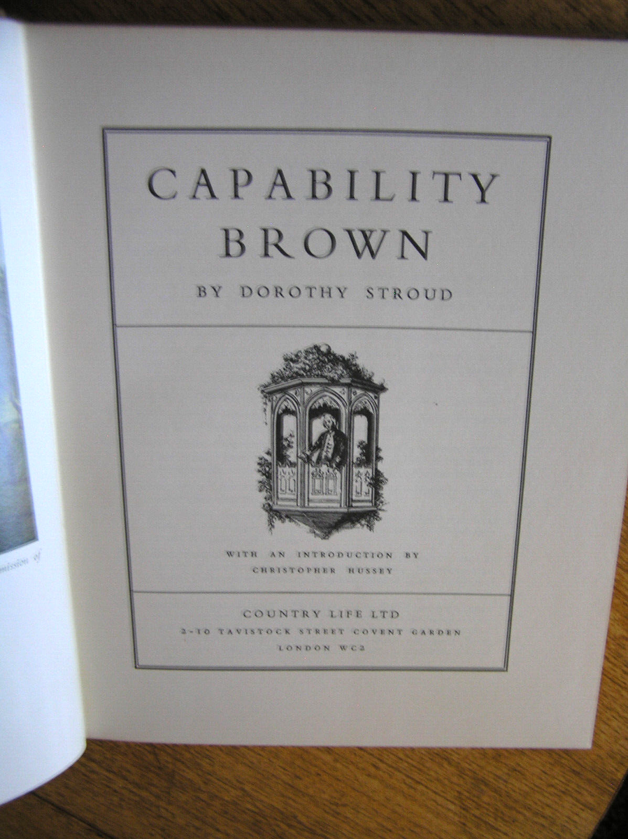 1965. CAPABILITY BROWN:DOROTHY STROUD.GARDENS.LANDSCAPES.ESTATES