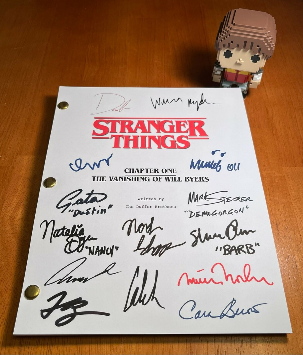 Stranger Things Pilot Script Signed- Vanishing of Will Byers