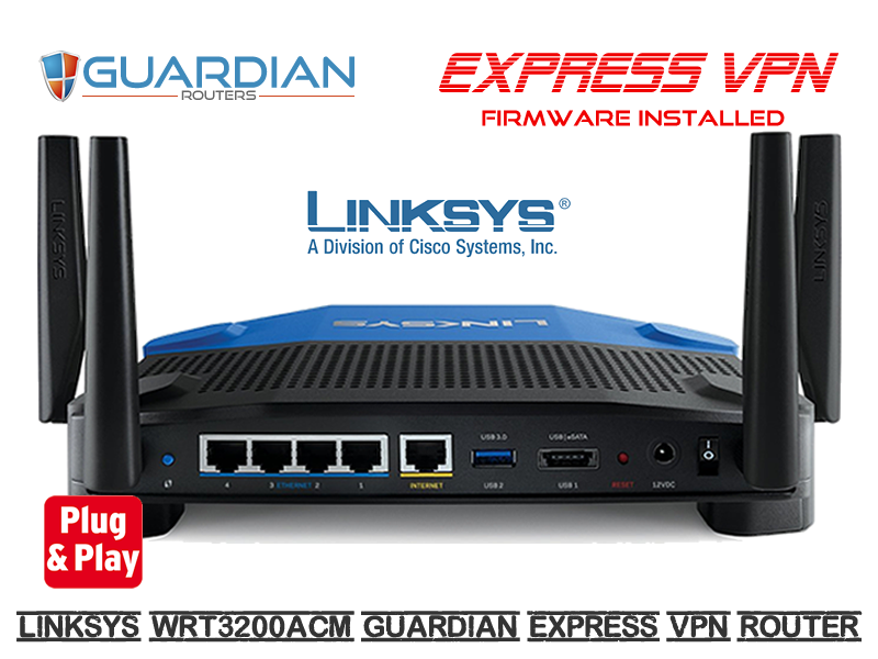 Linksys WRT3200ACM 'Next Gen Fast Lightway' Express VPN Router