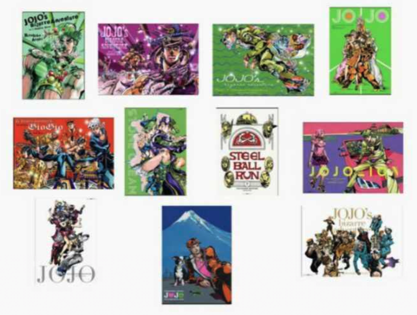 JOJO's Bizarre Adventure Exhibition 2012 Poster Part 1-8 ALL-STAR