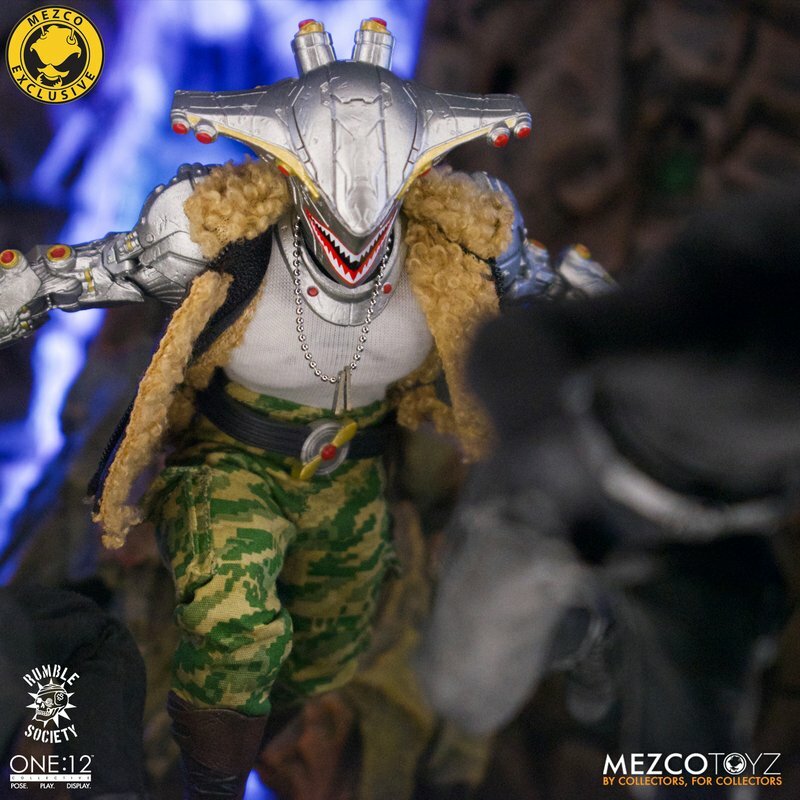 Mezco Toyz One:12 Rumble Society - Hawk P-40 W/Comic Action Figure