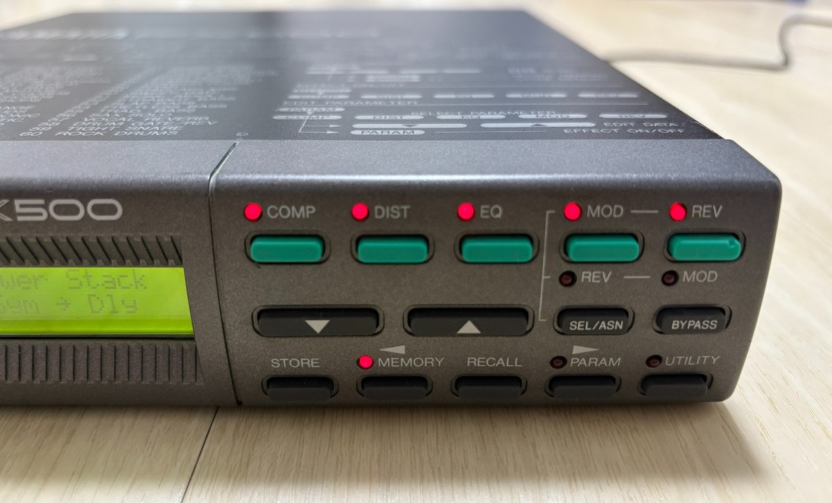 Yamaha FX500 Simul Effect Processor with Adapter Used from Japan