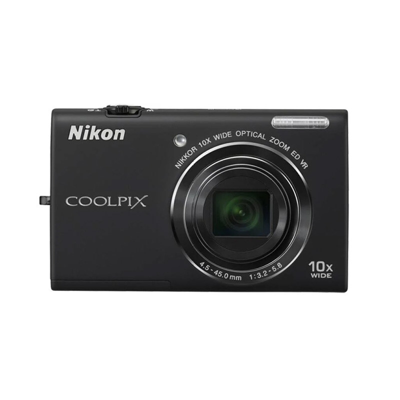 Black Nikon COOLPIX S6200 16.0MP Digital Camera 10 x Optical Zoom