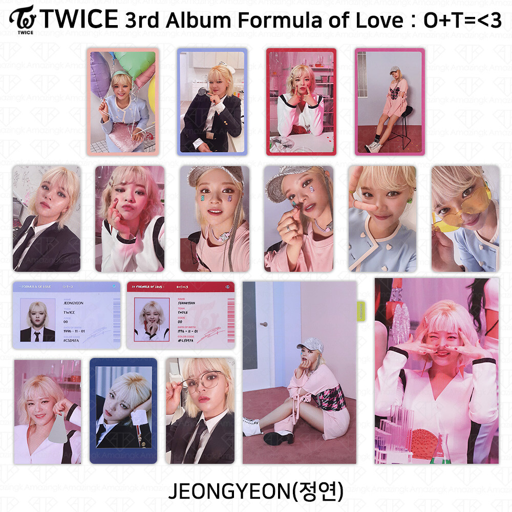 TWICE 3rd Album Formula of Love : O+T= 3 Official Photocard