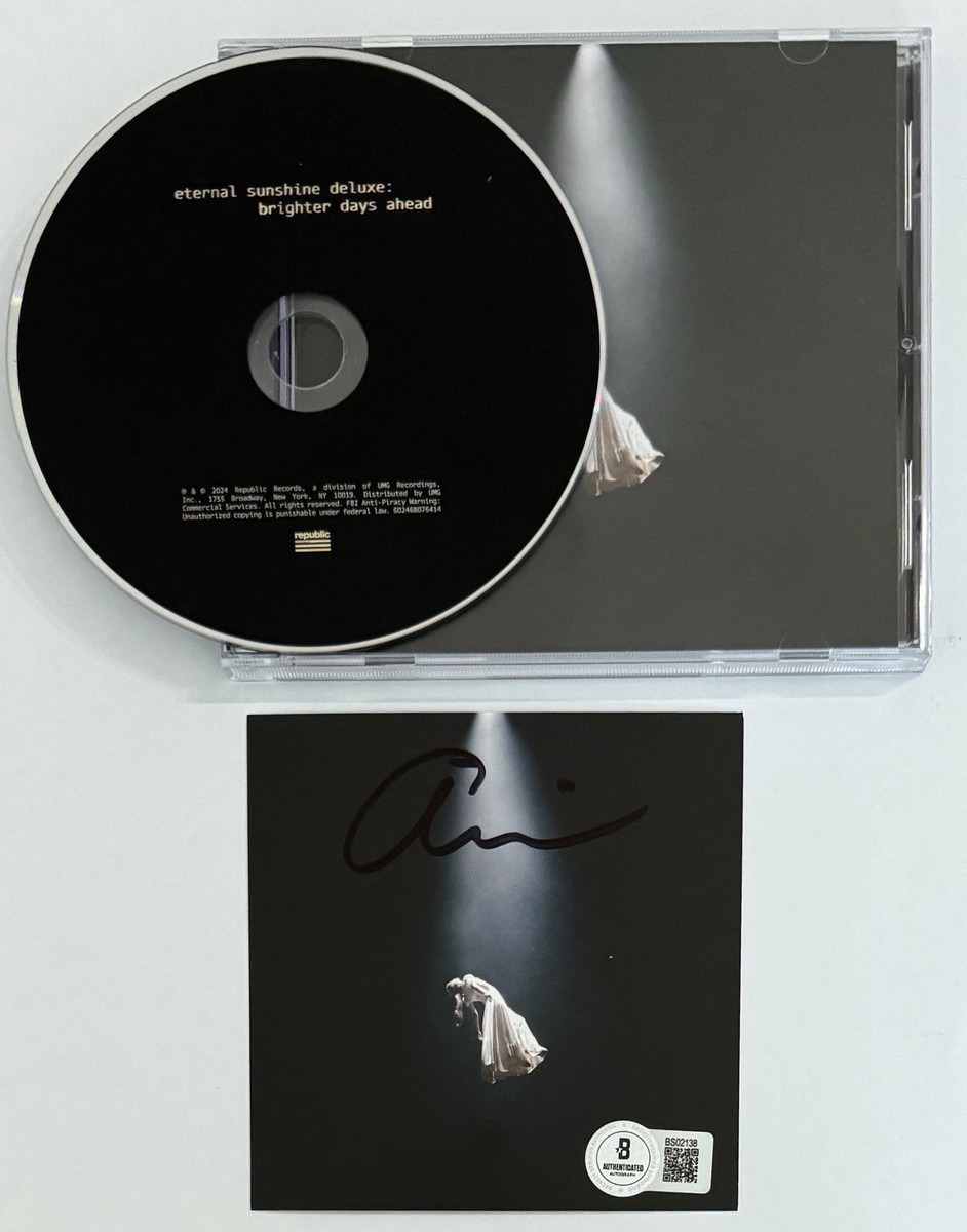 Ariana Grande SIGNED Eternal Sunshine Deluxe Floating Photo & CD