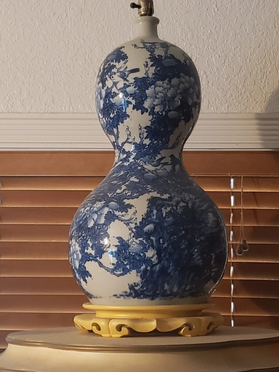 陶瓷蓝色1850-1899 年日本花瓶| eBay