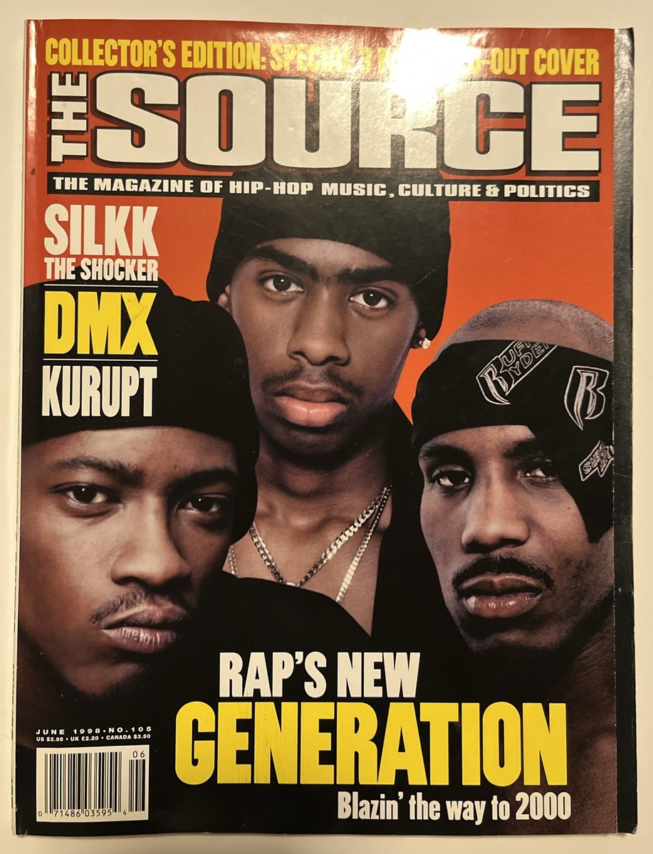 THE SOURCE MAGAZINE JUNE 1998 NO 105- SILKK THE SHOCKER DMX KURUPT