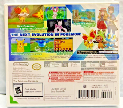 Pokemon X 3DS - Nintendo 3DS - Factory Sealed (World Edition