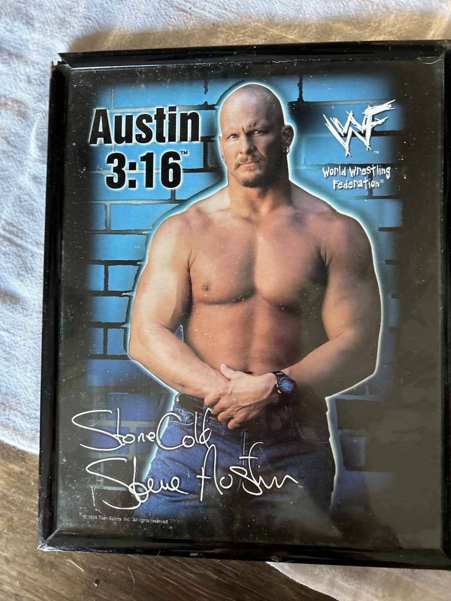 Vintage 1998-WWF Framed Stone Cold Steve Austin - Austin 3:16