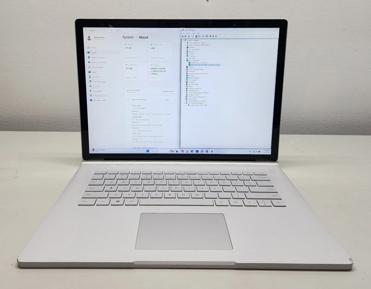 Las mejores ofertas en Laptops Microsoft Surface Book | eBay