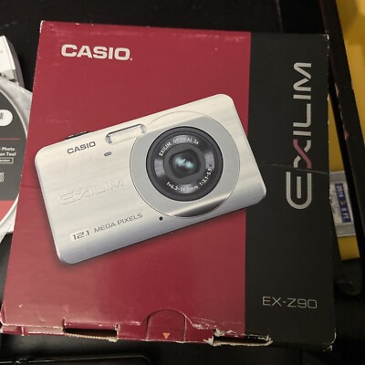Casio EXILIM EX-Z90 12.1 MP Digital Camera - Black (Battery) for