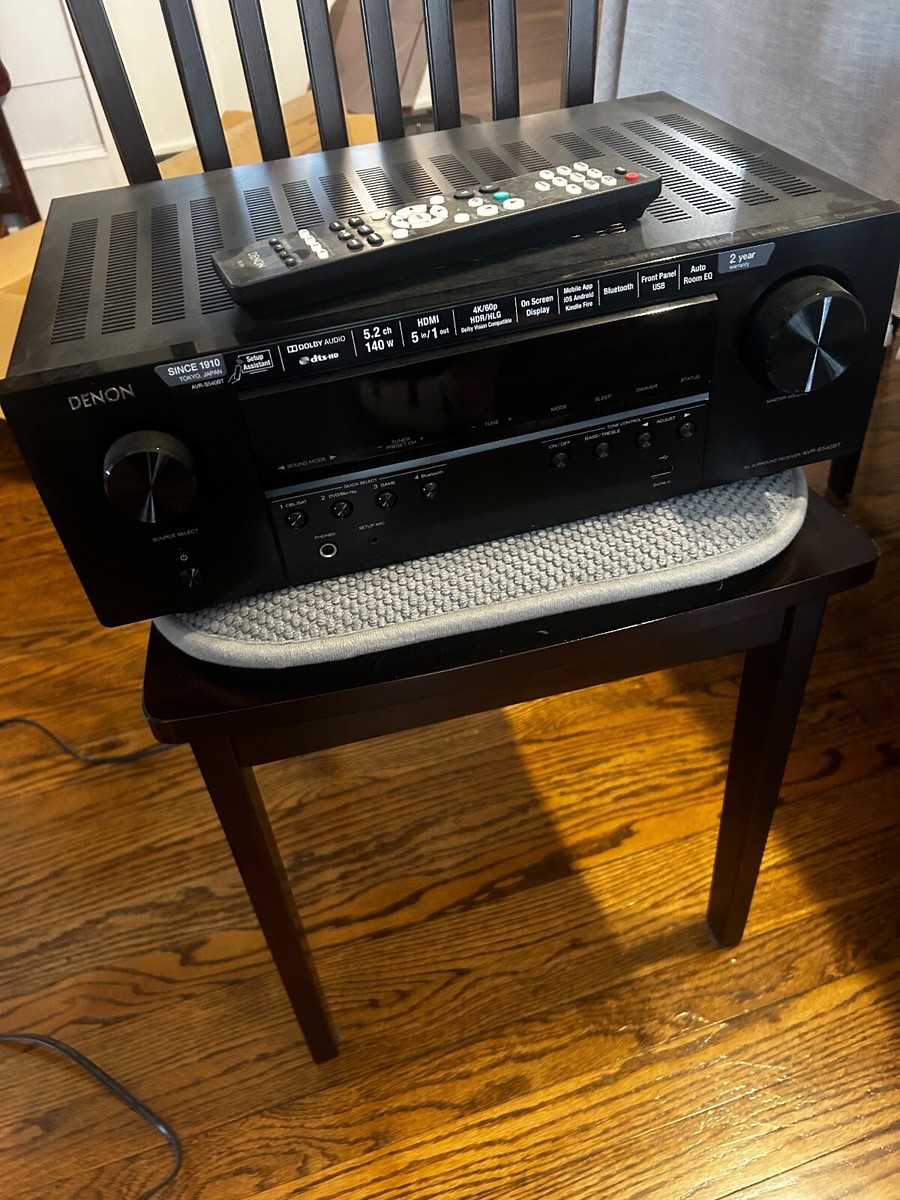 Denon AVR-S540BT 5.2-Channel A/V Receiver - Black 883795004466| eBay