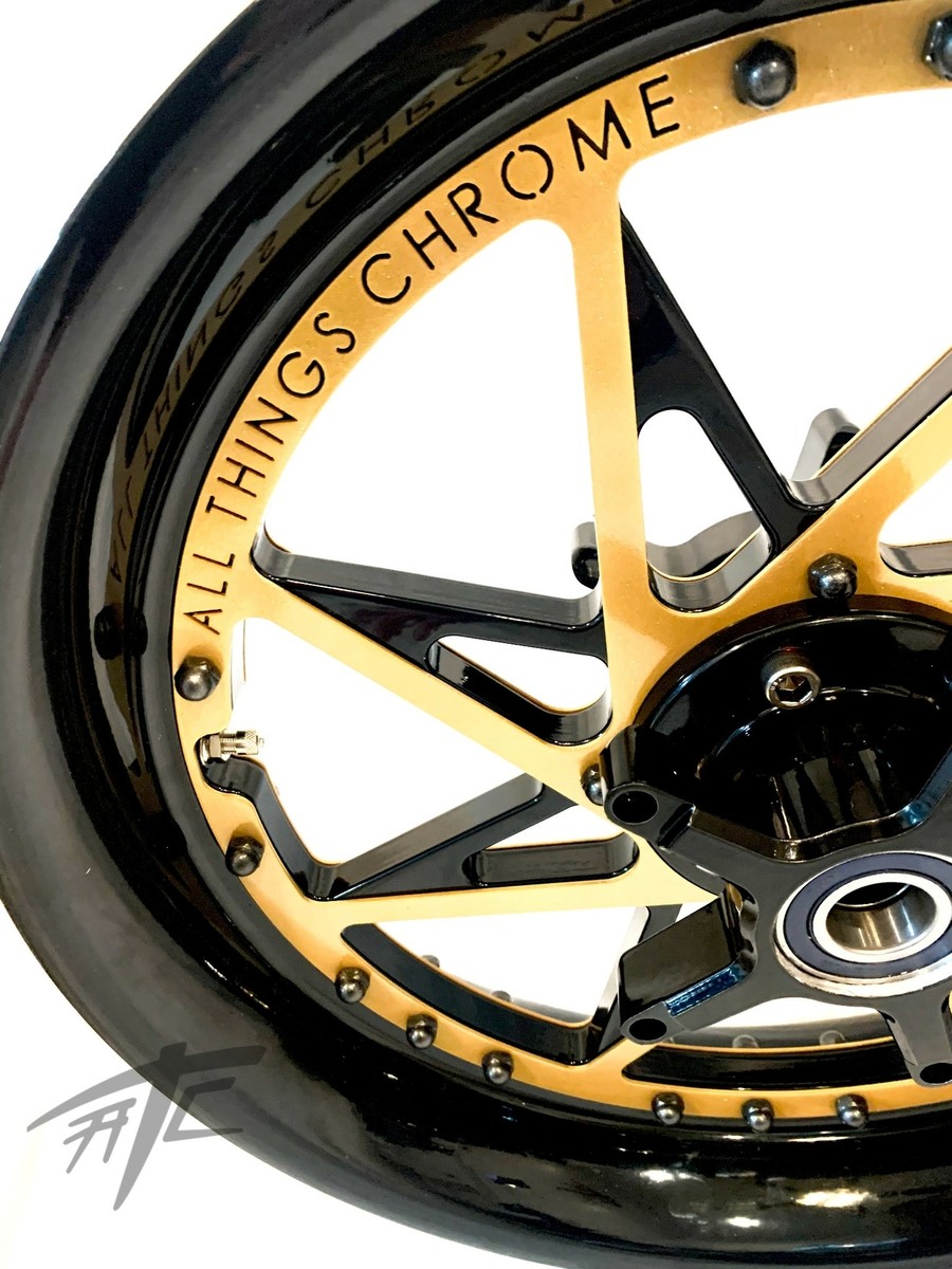 NINJA 300 FAT TIRE BLACK/GOLD SPARKLE SWITCHBACK WHEELS 12-20