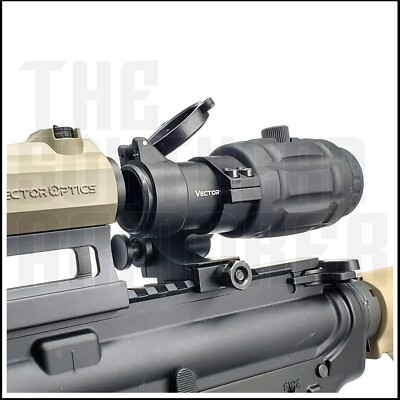 Vectir Optics SCOT-07 3x Magnifier Scope with Flip Side Mount for