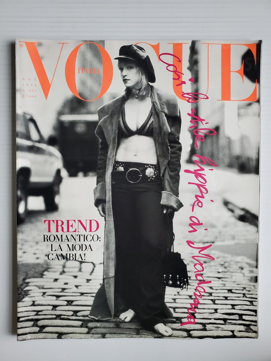 11/1992 VOGUE ITALIA magazine MADONNA Kate Moss Yasmeen GHAURI