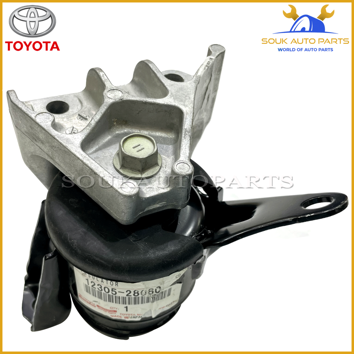 12305-28080 Genuine Toyota INSULATOR SUB-ASSY, ENGINE MOUNTING, RH