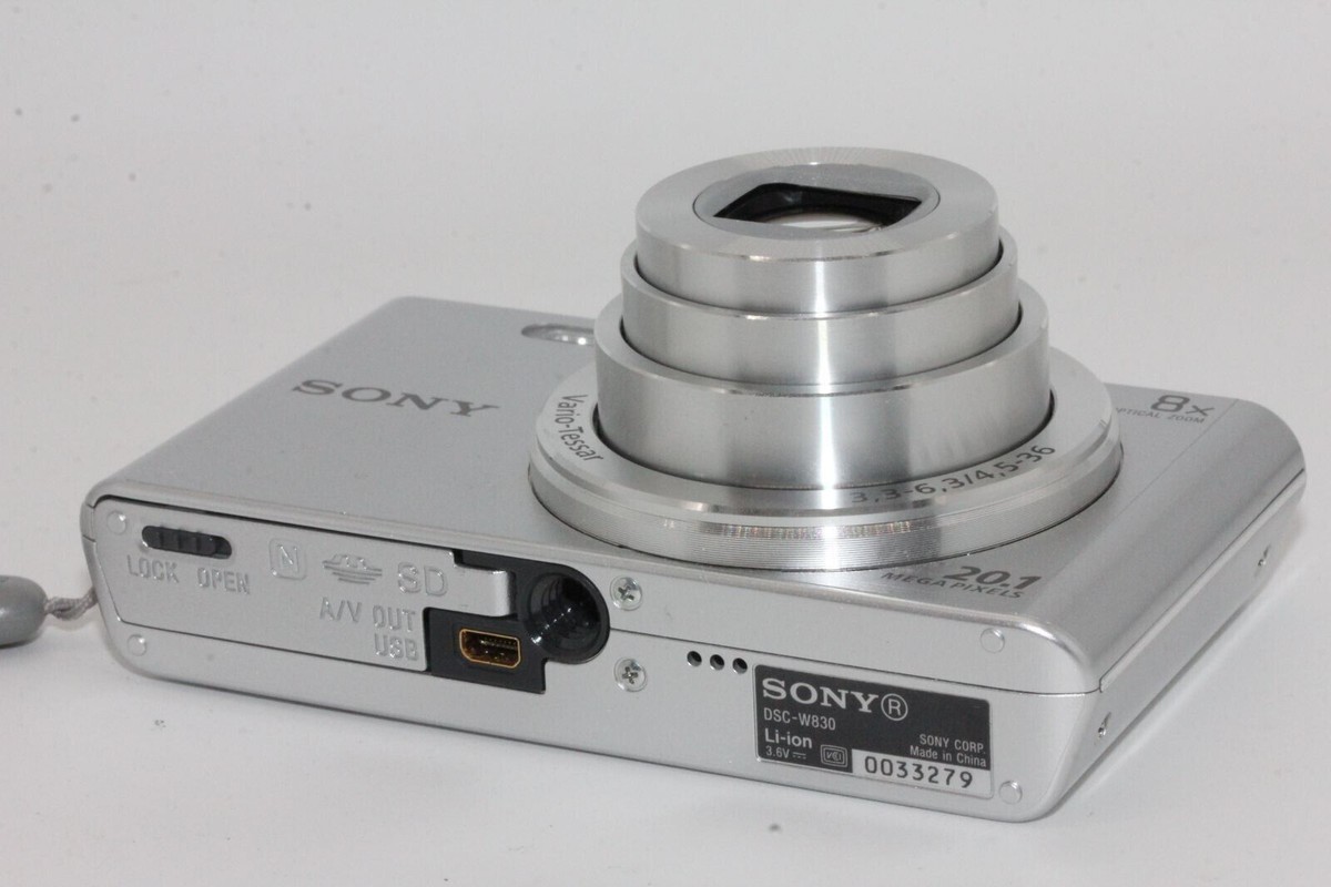 Sony DSC-W830 Cyber-Shot 20.1MP 8x zoom Digital Camera Silver | eBay