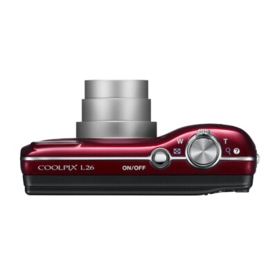 Nikon COOLPIX L26 16.1MP Vintage Digital Camera English Red | eBay