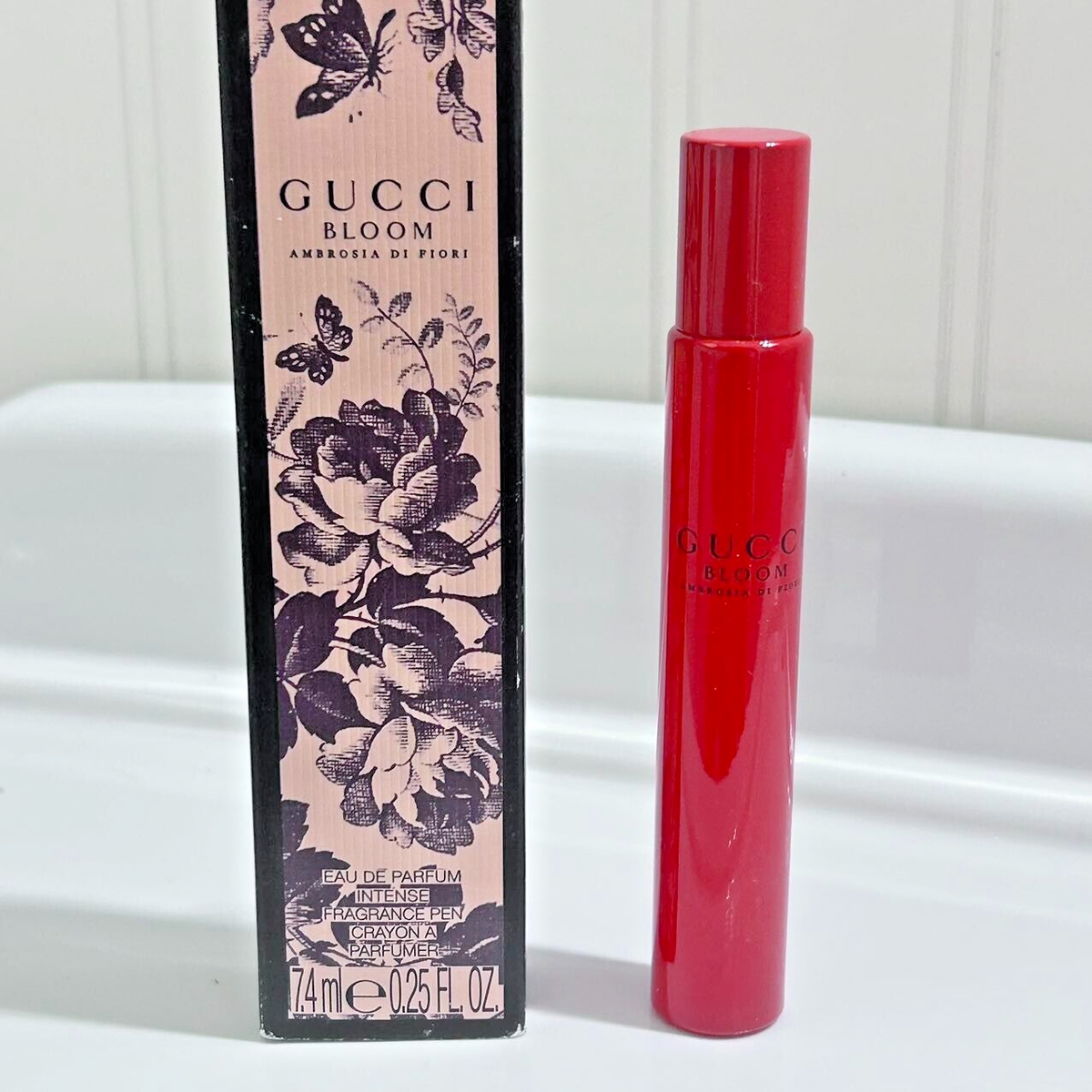 New Gucci Bloom Ambrosia di Fiori EDP Intense Travel rollerball