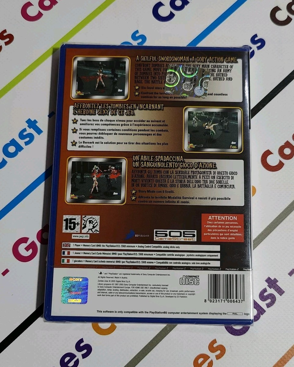 ZOMBIE ZONE PS2 NEW SEALED PAL PLAYSTATION 2 UK/FR/IT 505 GAMES | eBay
