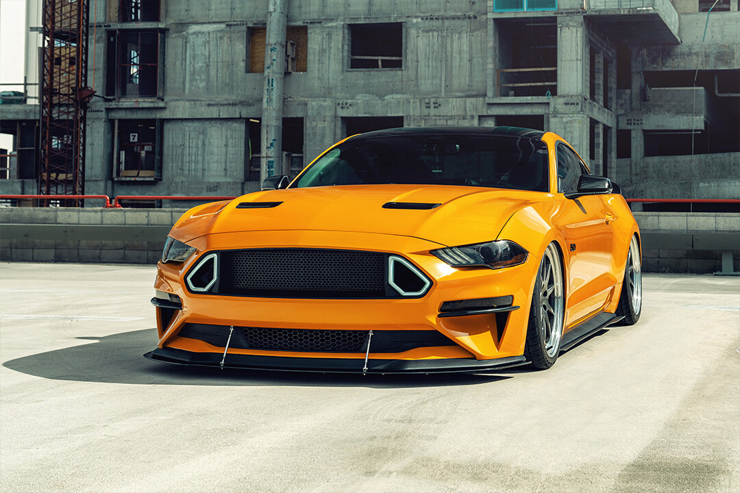 Ford Mustang 5.0 GT Orange Fury Art Wall Print - POSTER 20x30 | eBay