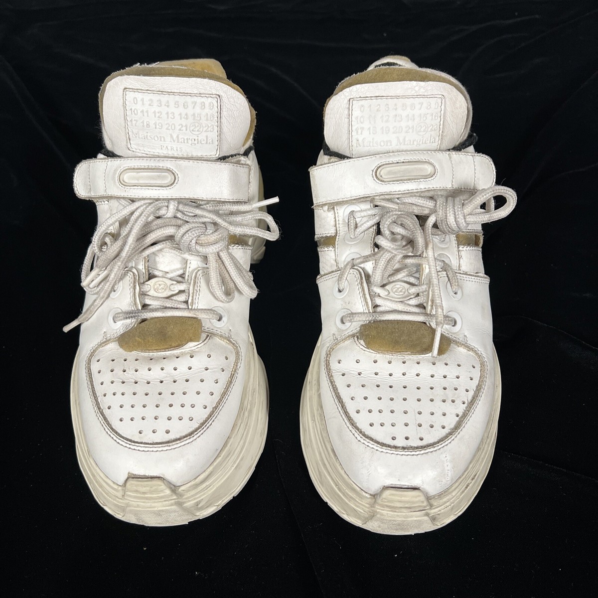 Maison Margiela Retro Fit Decortique Distressed White Platform